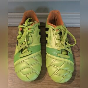 adidas Nitrocharge 3.0 FG Solar Slime/Black Kids Size 2 Soccer Cleats